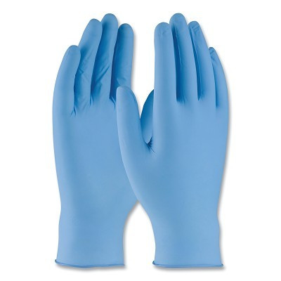 Ambi-dex 63-332PF/L Ambi-dex Turbo Disposable Nitrile Gloves, Large, Blue, Powder-Free