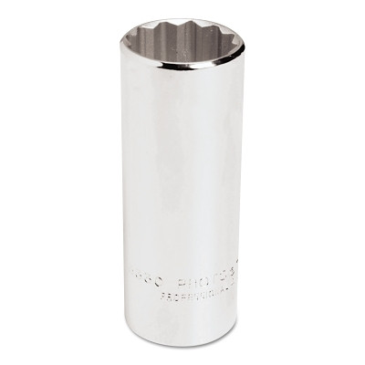 Proto J5330 Torqueplus Deep Sockets, 1/2 in Drive, 15/16 in Opening, 12 Points