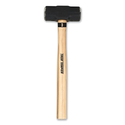 TRUE TEMPER 20184300 Toughstrike American Hickory Engineer Hammer, 3 lb, 15 in Handle