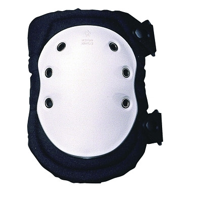 Ergodyne 18315 ProFlex 315 Abrasion-Resistant Knee Pads with Long Hard Cap, Buckle, Gray/White Cap