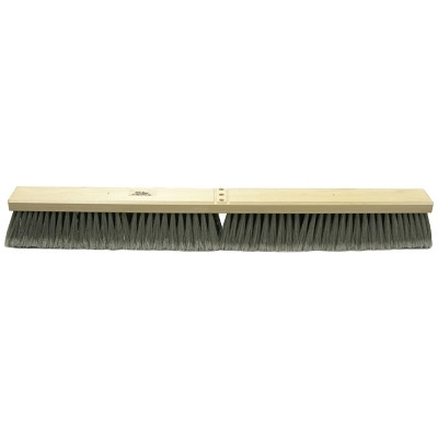 Weiler 44581 Medium Sweeping Contractor Broom, 24 in, 3 in Trim L, Flagged Polystyrene Border