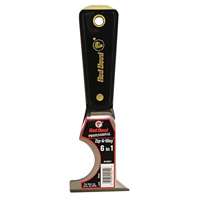 Red Devil 4251 Zip-A-Way 6-In-1 Painters Tool 2-1/2 In W Stiff Blade Multi-Function