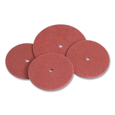 Standard Abrasives 7000046748 Buff and Blend HP Disc, 6 in x 1/2 in, Very Fine, Aluminum Oxide, 3600 rpm, Red