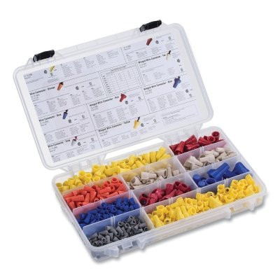 Ideal Industries 30-2091 Combo Wire-Twist and Wing-Twist Connector Kit 620-Piece