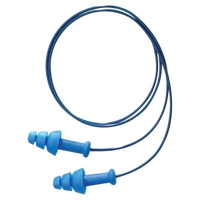 Howard Leight by PIP SDT30 SmartFit Detectable Earplugs, TPE, Blue, Corded