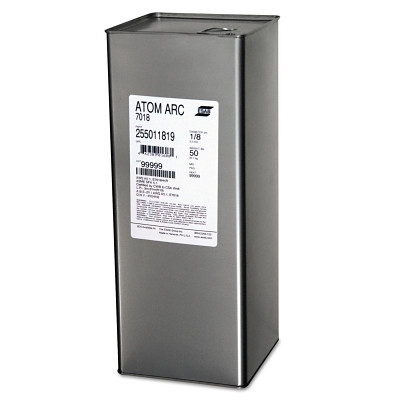 Esab Welding 255011819 Atom Arc 7018 Electrode, 1/8 in dia, 14 in L, Carbon Steel