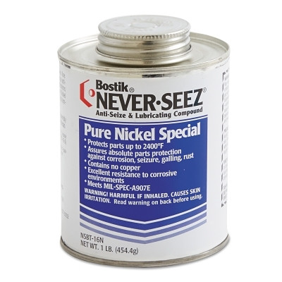Never-Seez 30801135 Nickel Anti-Seize and Pressure Lubricant 1 Lb Brush Top Can