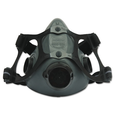 North by PIP 550030S 5500 Series Low Maintenance Half Mask Respirators, Small, Elastomeric