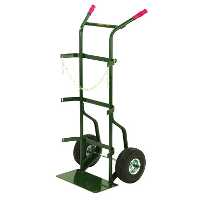 Harper Trucks 74216 Series 700 Truck, Holds 9-1/4 Cylinders, 10 in dia x 3-1/2 in W Pneumatic B.B. Wheels