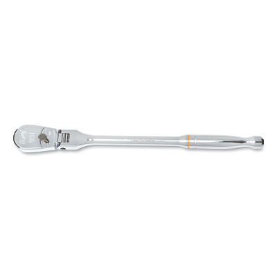 GearWrench 81215T 90 Tooth Teardrop Flex Ratchet 3/8 Inch Drive 11.40 Inch OAL Alloy Steel Full Polish Chrome