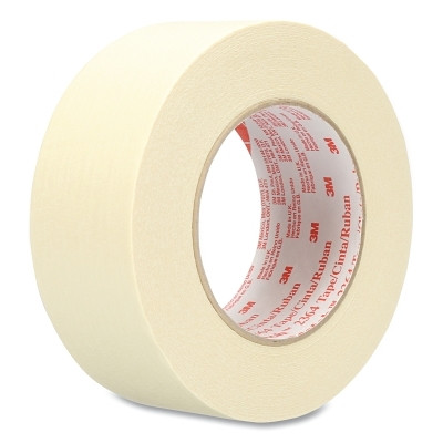 3M 7000088385 2364 Performance Masking Tape, 48 mm W x 55 m L, 6.5 mil, Tan