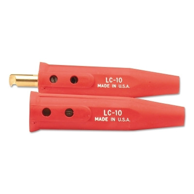 Lenco 05041 Cable Connector, Single Oval-Point Screw Connection, 4 to 1/0 Cable Cap, Red