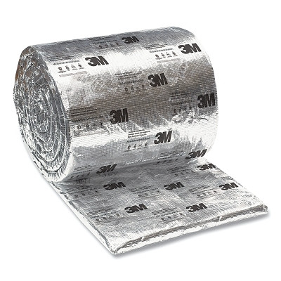 3M 7000059419 Fire Barrier Duct Wrap, 615+, 24 in W x 25 ft L, 1.5 in Thick, Silver
