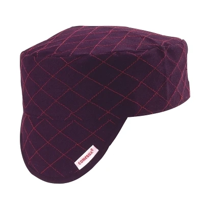 Comeaux Caps 30678 Style 3000 Black Quilted Shop Cap, Size 6-7/8