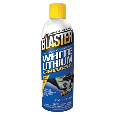 B'LASTER 16LG High Performance White Lithium Grease, 11 oz, Aerosol Can