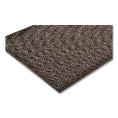 NoTrax 105S0034CH Low-Profile Light-Weight Chevron Entrance Mat, 105, 5/16 in x 3 ft W x 4 ft L, Needle-Punched Yarn, Vinyl Backing, Charcoal