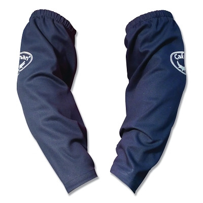 Caiman 30041 3004 Flame Resistant 9 oz Cotton Sleeves, Elastic Top with Snap-Wrist Buttons, One Size, Navy