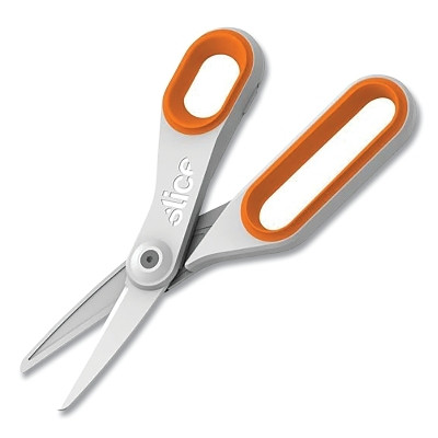 Slice 10545 Scissor, 7-3/4 in L, White, Rounded  Point