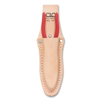 CLC Custom LeatherCraft 767 Plier/Tool Holder, 1 Compartment, Molded Top Grain Leather, Tan, For Tools Up to 10 in L