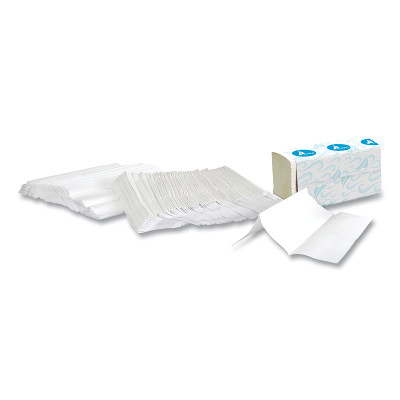 Harbor H3250W Multifold Towels, 9.5 in W x 9.25 in L per Sheet, 250 Sheets/PK, White