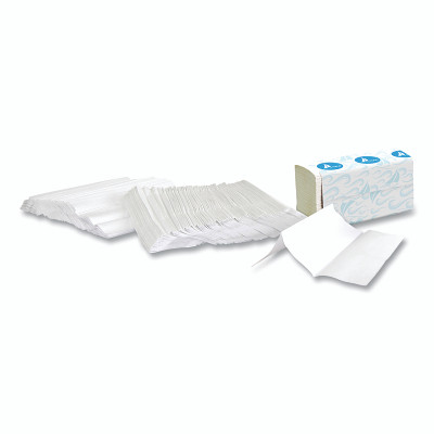 Harbor H3250W Multifold Towels, 9.5 in W x 9.25 in L per Sheet, 250 Sheets/PK, White