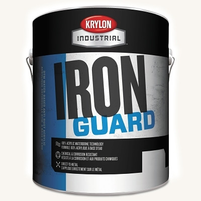 Krylon Industrial K11029101 Iron Guard Water-Based Acrylic Enamel 1 Gallon Safety Yellow OSHA