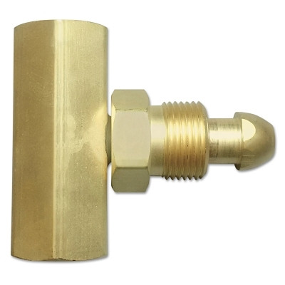 Western Enterprises T92 Manifold Coupler Tee, Coupler without Check Valve, 3000 psig, Brass