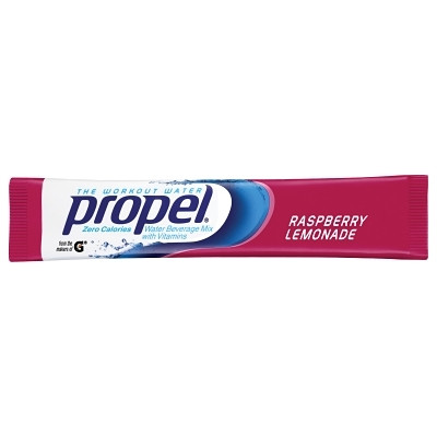 Propel 01089 Fitness Powder Stick, 0.08 oz, 16.9 fl oz Yield, Raspberry Lemonade