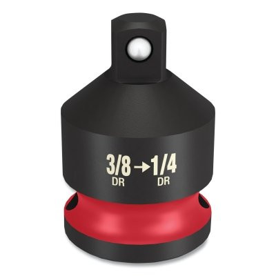 Milwaukee Tool 49-66-6722 SHOCKWAVE Impact Duty Reducer, 3/8 in to 1/4 in Drive Size, 1-5/64 in L, Steel