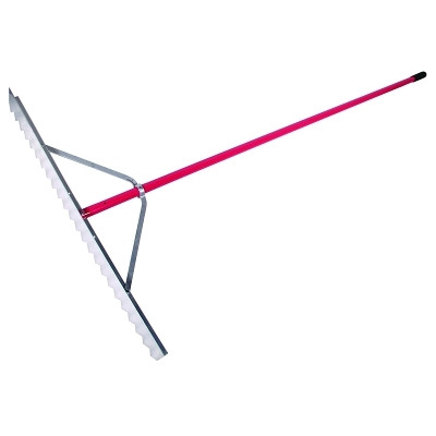 RAZOR-BACK 63133 Asphalt Lute Rake, 36 in W, Aluminum Blade, 24 Tines, 82 in L Aluminum Handle