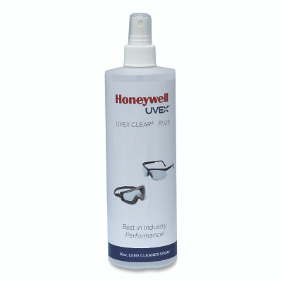 UVEX by PIP S471 Clear Plus Lens Cleaning Solution, 16 oz, Spray Bottle