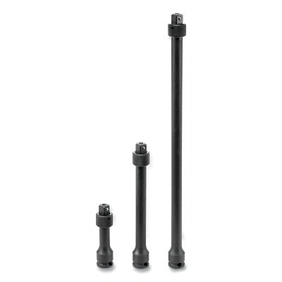 Grey Pneumatic 1103QL Impact Extension Set, Locking, 3 Piece, 3/8 in Drive