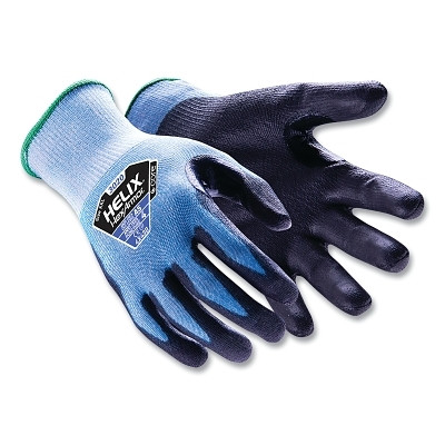HexArmor 3020-M Helix Core series Impact Gloves, 3020, A5 Cut, Medium, Blue