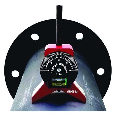 Flange Wizard 53025M Magnetic Centering Head with Vial, 1 in to 16 in and Larger Pipe Capacity, Small