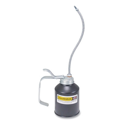 Goldenrod 707 Industrial Pump Oiler, 12 oz, Lever Action, Flexible 8 in Spout