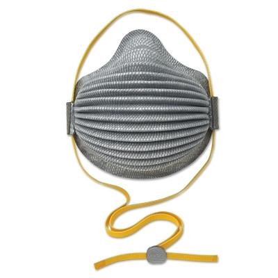 Moldex 4800 AirWave N95 Plus Organic Vapor Relief Disposable Respirator, M/L, Gray