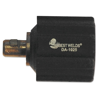 Best Welds DA1025CL Dinse Connector, Euro to USA Adapter, Twist-Lock, #6 AWG to #2 AWG Cable Capacity