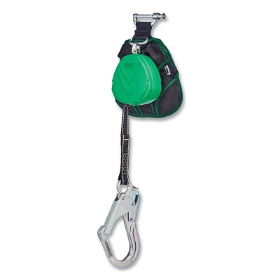 MSA VTLEW-021-PA-A V-TEC EDGE Personal Fall Limiter, Single Leg, 8 ft, 310 lb Load Cap, Harness Locking Pin, AL36CL Snaphook Bottom Connector