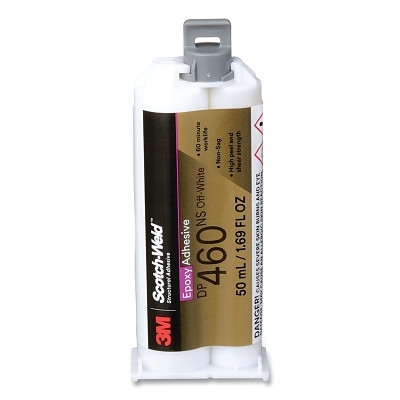 Scotch-Weld 7100148751 Scotch-Weld Epoxy Adhesive, DP460NS, 50 ml, Duo-Pak, Off-White