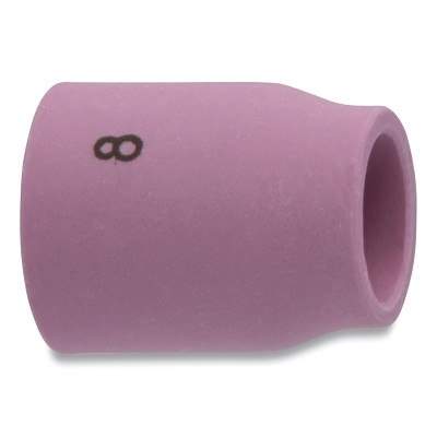 Best Welds 53N61S Alumina Nozzle TIG Cup, 1/2 in, Size 8, For Torch 20, 22, 25, 9, Small Gas Lens, 1 in