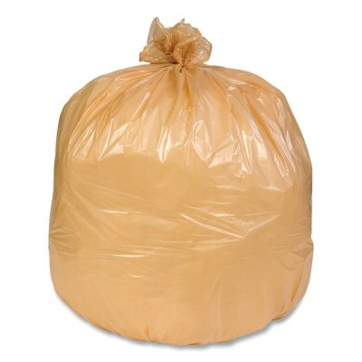 Pitt Plastics P3310XB Heavy Buff Star Can Liners, 32 in W, 24 in H, Beige