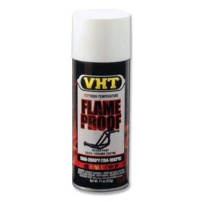 VHT ESP101000 FLAMEPROOF Ceramic Coating, 11 oz, Aerosol Can, Flat White