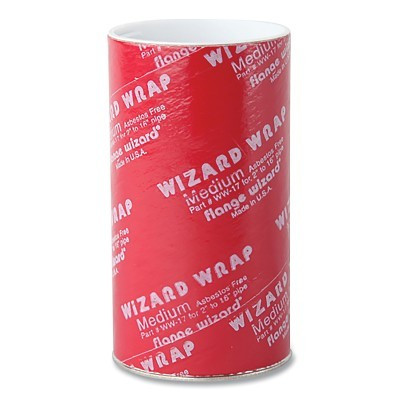 Flange Wizard WW17 Wizard Wrap, Medium, 3-7/8 in W, 60 in L, Heat Resistant