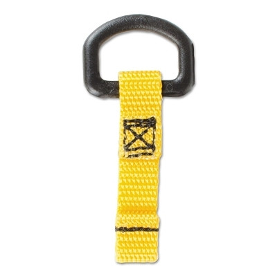 DBI-SALA 1500005 D-ring Attachment, 1500005, 0.5 in W x 2.25 in L, Webbed Nylon, Non -Conductive, Yellow, 10 Pack