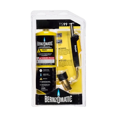 BernzOmatic 328640 Trigger Start Swivel Head Torch, Brazing; Heat Treating; Large Diameter Soldering, Propane; Map-Pro