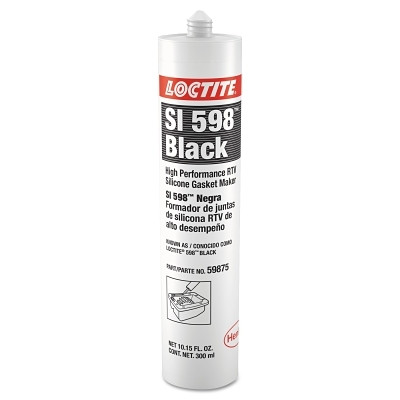 Loctite 135508 598 Black High Performance RTV Silicone Gasket Maker, 300 mL Cartridge