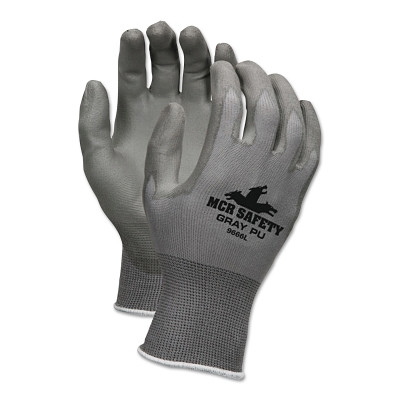 MCR Safety 9666L NXG PU Coated Work Gloves, 9666, Large, Gray