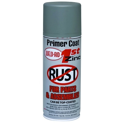 Weld-Aid FZ100 1st Zinc Primer, 12.5 wt oz, 16 oz Aerosol Can, Gray