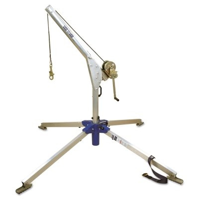 DBI-SALA 8302500 Confined Space Rescue Davit System, 2-Piece, Aluminum, 1/4 in Winch Lifeline Rope, 350 lb Load Capacity