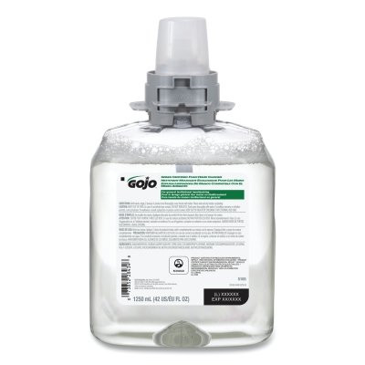 Gojo 516504 Green Certified Foam Hand Cleaner Refill, 1250 mL, Cartridge, Refill for FMX-12 Dispenser